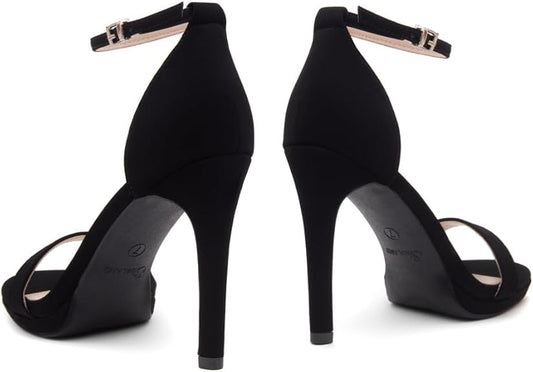 Trendy Adjustable Ankle Strap Open Toe Stiletto Heel Sandals – Free Shipping