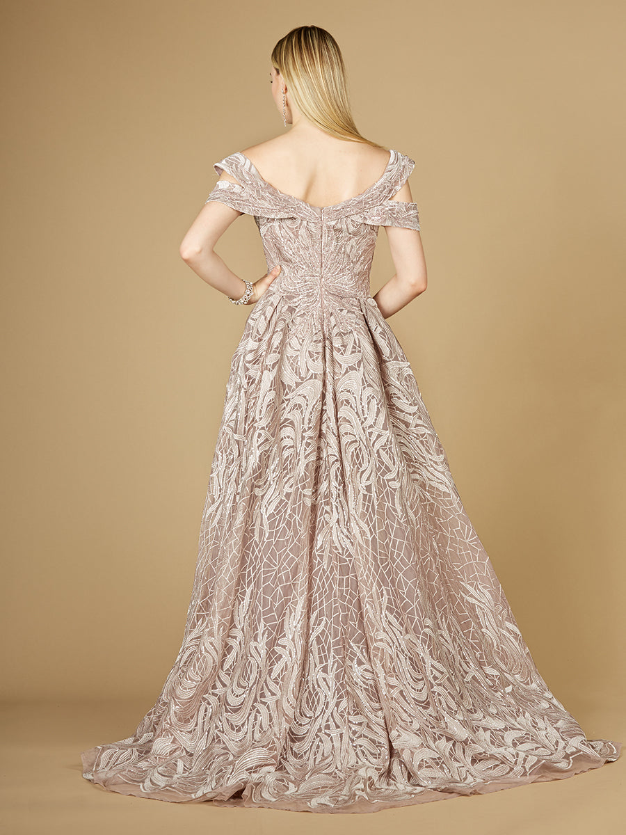 Beautiful Off Shoulder Mermaid Lace Gown with Overskirt Sizes 2-20 - Free Shipping