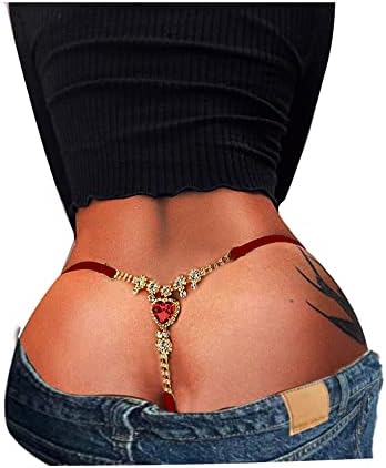 Sexy Adjustable Rhinestone G-String Underpants for Glamorous Flair and Seductive Style