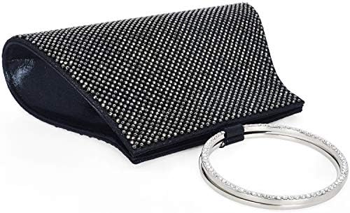 Elegant Crystal Purse Clutch Handbag Wristlet Evening Bag for Women