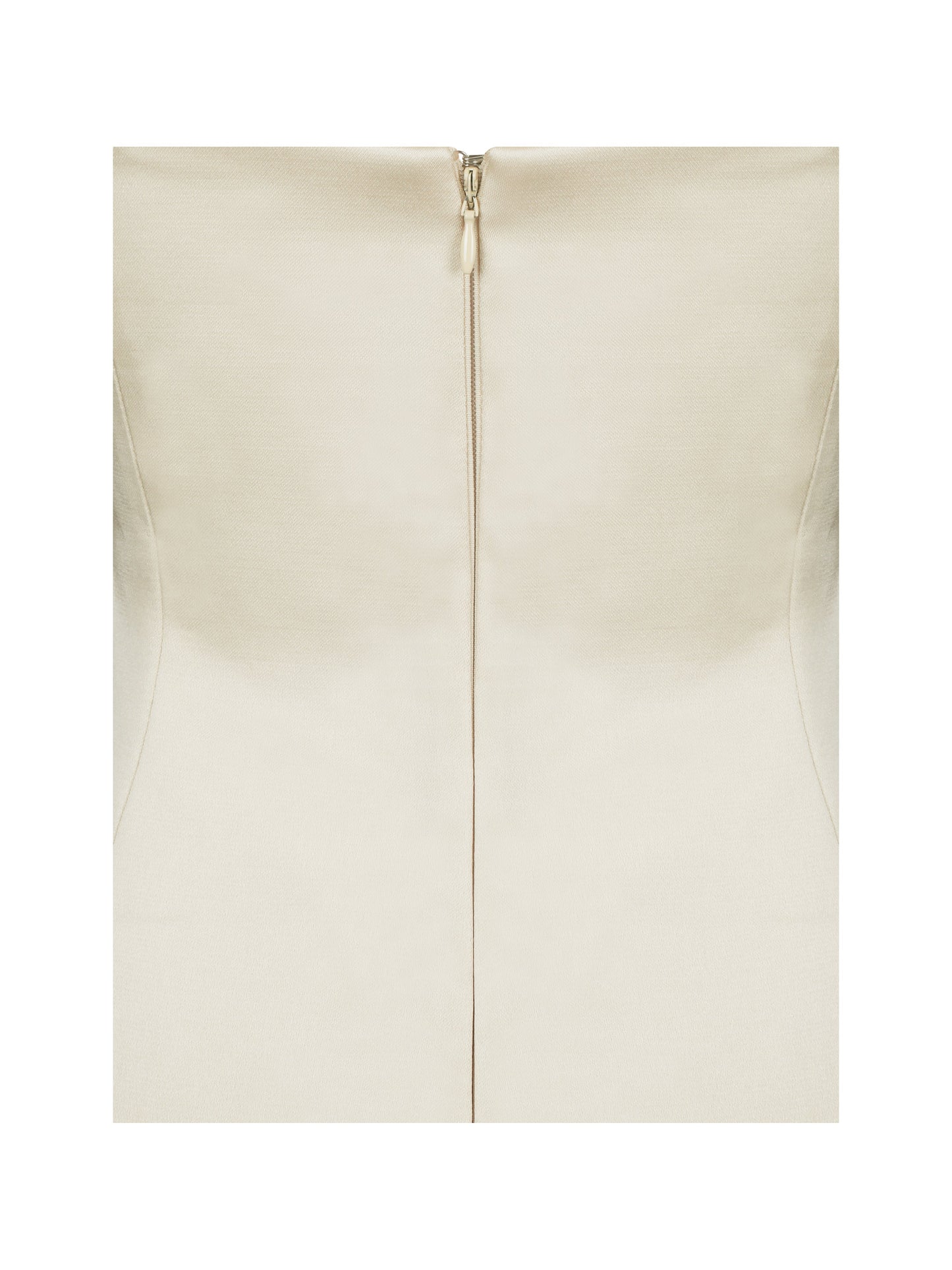 Miss Circle Gracie Butter Yellow Ruched Satin Midi Dress - Free Shipping