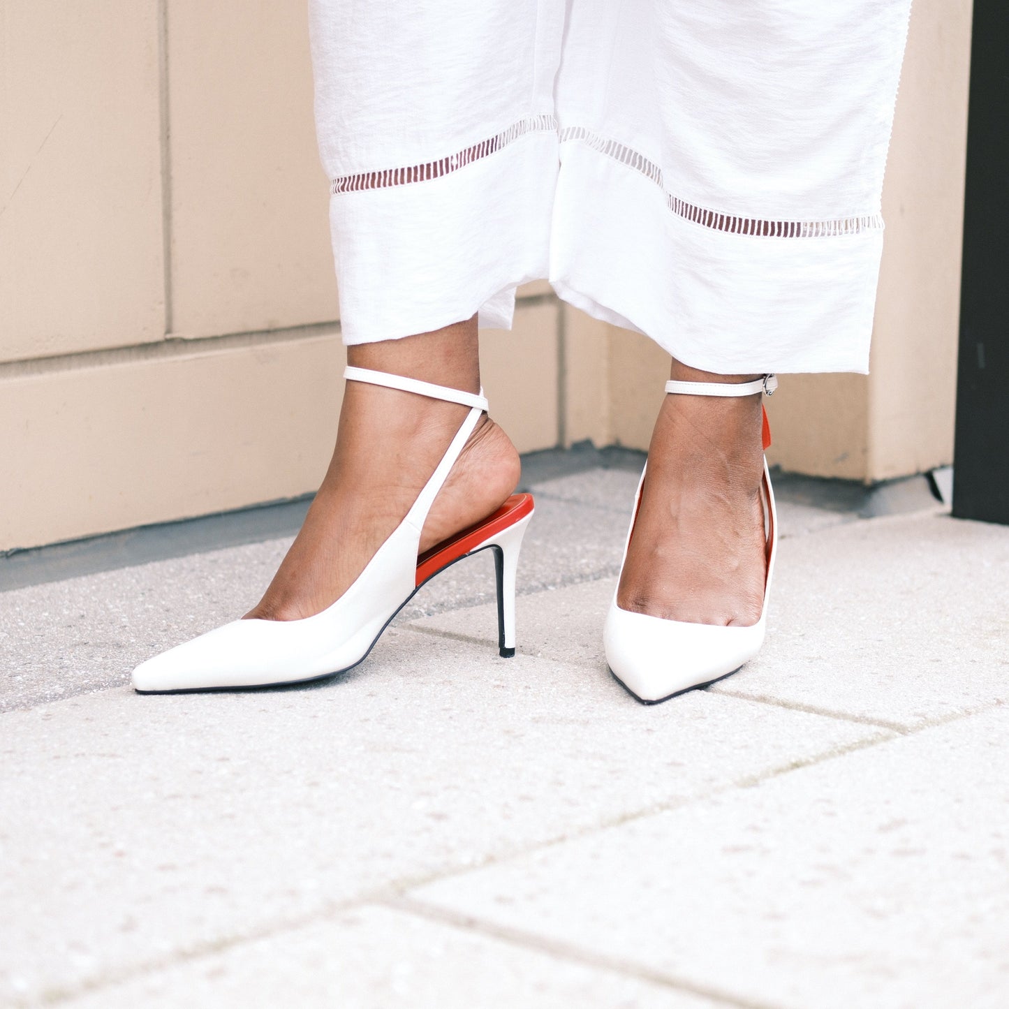 Myra Slingback Pumps Extended Sizes - Free Shipping