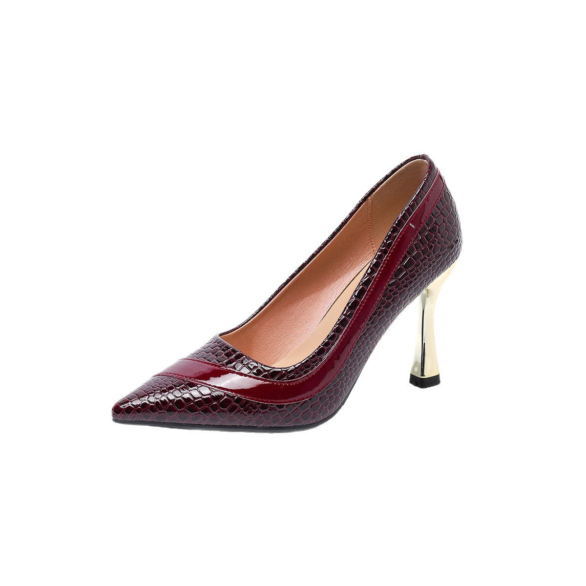 Pointed-Toe Slip-On Stiletto High Heels - Free Shipping