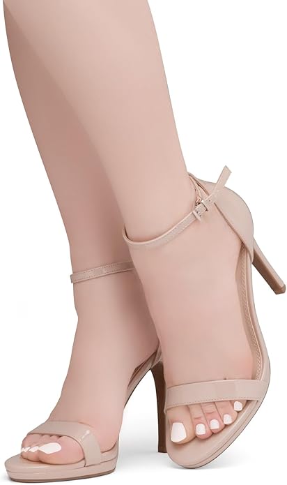 Trendy Adjustable Ankle Strap Open Toe Stiletto Heel Sandals – Free Shipping