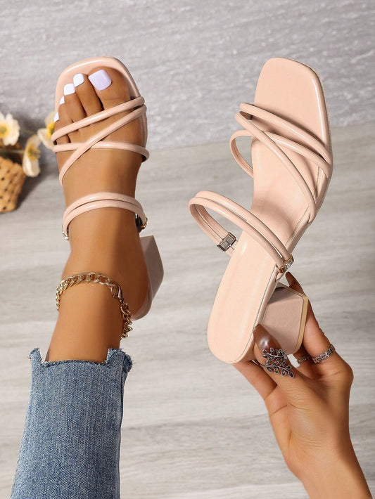 Trendy Square-Toe Sandals with Block Heel: Casual Chic for Every Occasion