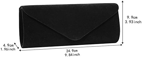 Elegant Velvet Clutch Purse: Sophisticated Classic Evening Bag with Detachable Chain