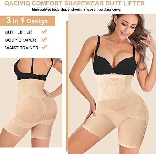 High Waist Tummy Control Shapewear: Seamless Women's Body Shaper and Butt Lifter Shorts Undergarment