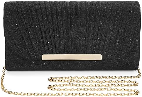 Elegant Sequin and Satin Crossbody Handbag Clutch: Ideal for Weddings, Proms, and Special Events