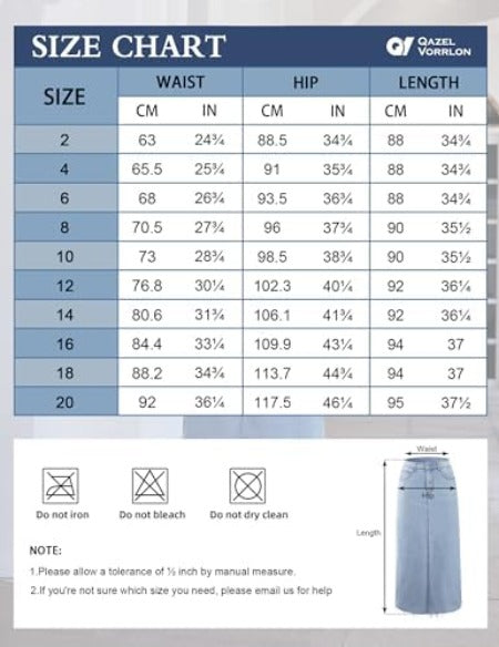 Sophisticated High-Waisted A-Line Denim Maxi Skirt - Stretchy Jean Skirt for Women