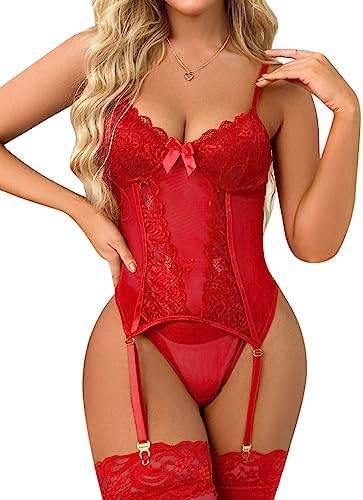 3pc.Sexy Lace Lingerie Set with Garter Belt   - Seductive Elegance for Unforgettable Nights