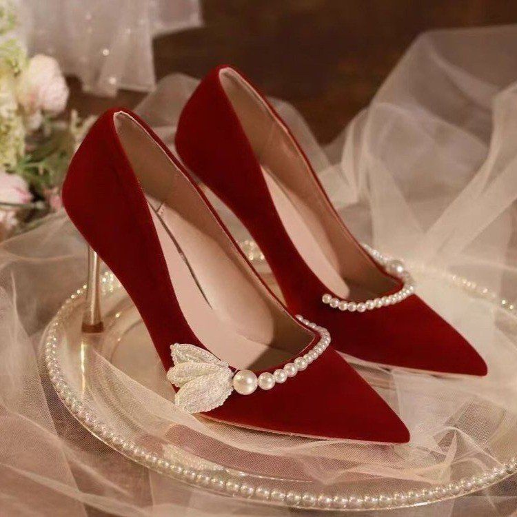Open-Toe Crossover Strap Mary Jane Stiletto Heels - Free Shipping