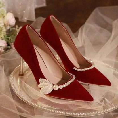 Open-Toe Crossover Strap Mary Jane Stiletto Heels - Free Shipping
