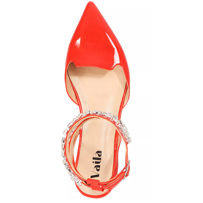 Rosalind Flats Red Extended Sizes - Free Shipping