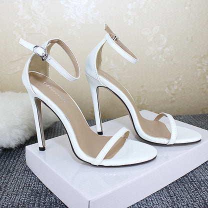 Fish Mouth Buckle High Heel Open-Toe Stiletto High Heels - Free Shipping