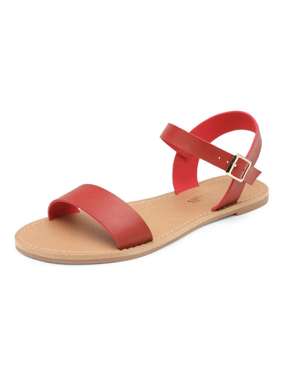 Stylish & Comfy: Women's Cute Open-Toe Ankle Strap Sandals - Perfect for Summer!