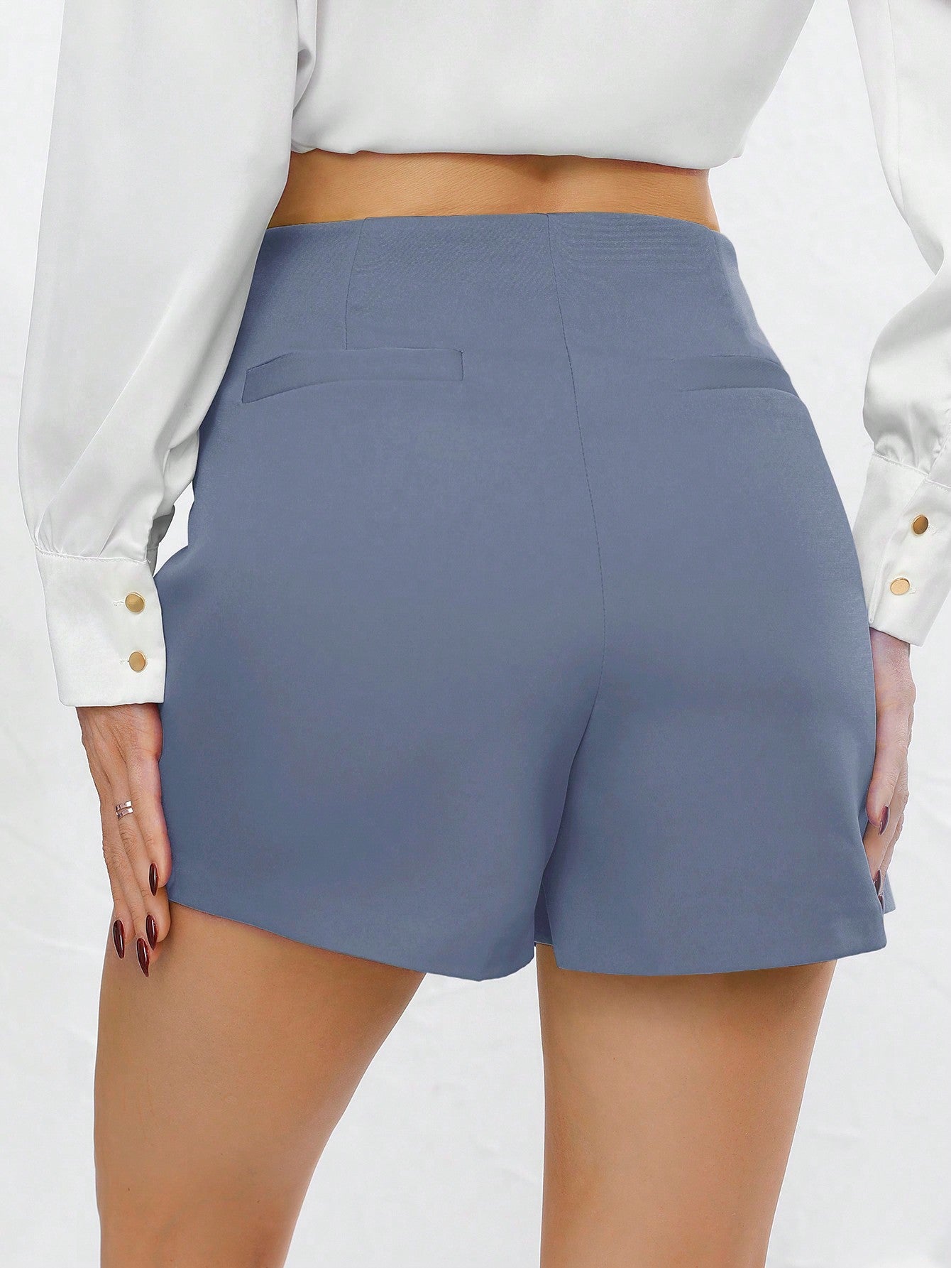 Trendy High Waist Skort Shorts for Women - Stylish Solid Mini Skirt-Free Shipping