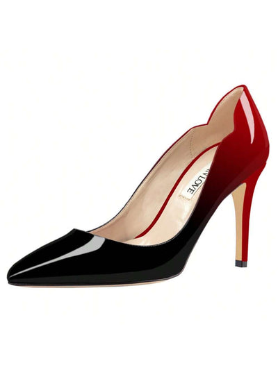 Elegant Ankle v-cut design 3.5 in High Stiletto Heel Pumps