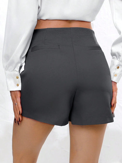 Trendy High Waist Skort Shorts for Women - Stylish Solid Mini Skirt-Free Shipping