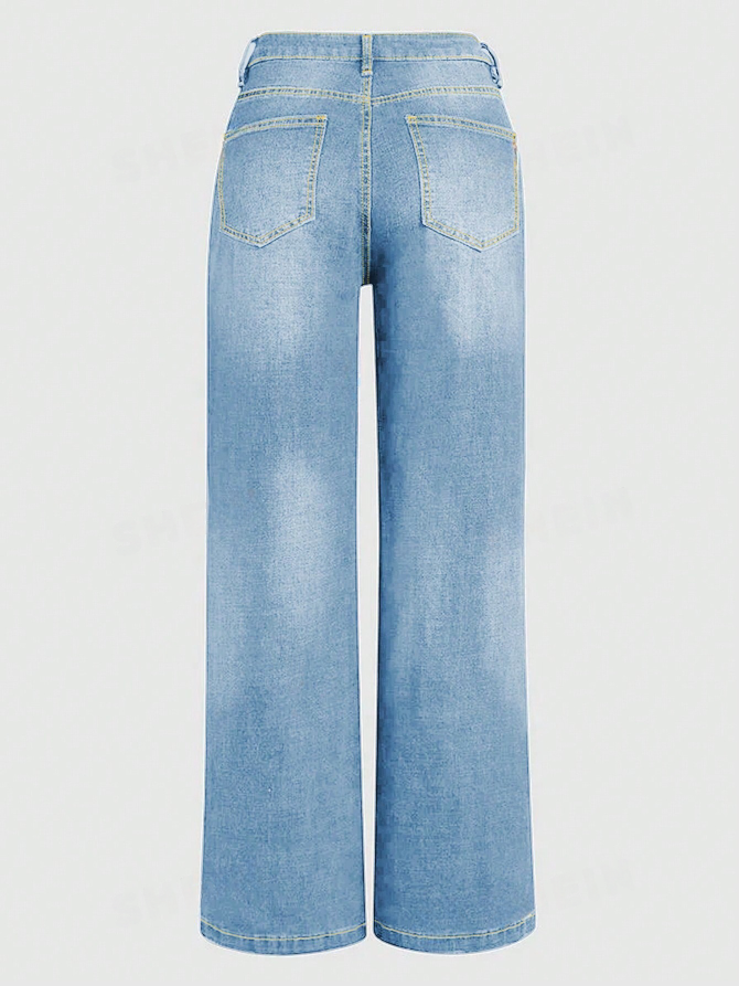 Classic Loose-Fit Straight Leg Denim Jeans - Timeless Women’s Fashion Staple-Free Shipping