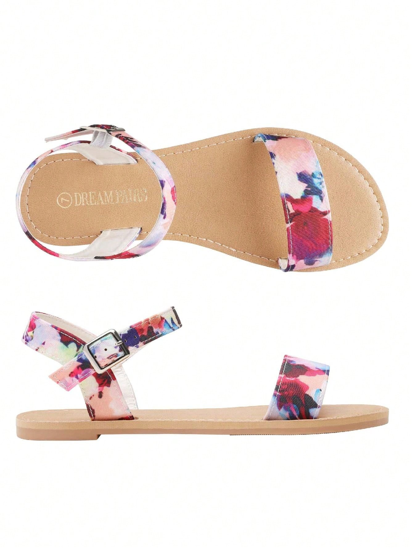 Stylish & Comfy: Women's Cute Open-Toe Ankle Strap Sandals - Perfect for Summer!