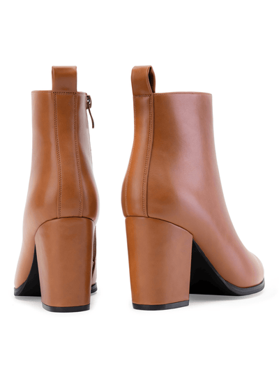 "Chic Women's Ankle Boots with Block Heel - Free Shipping"