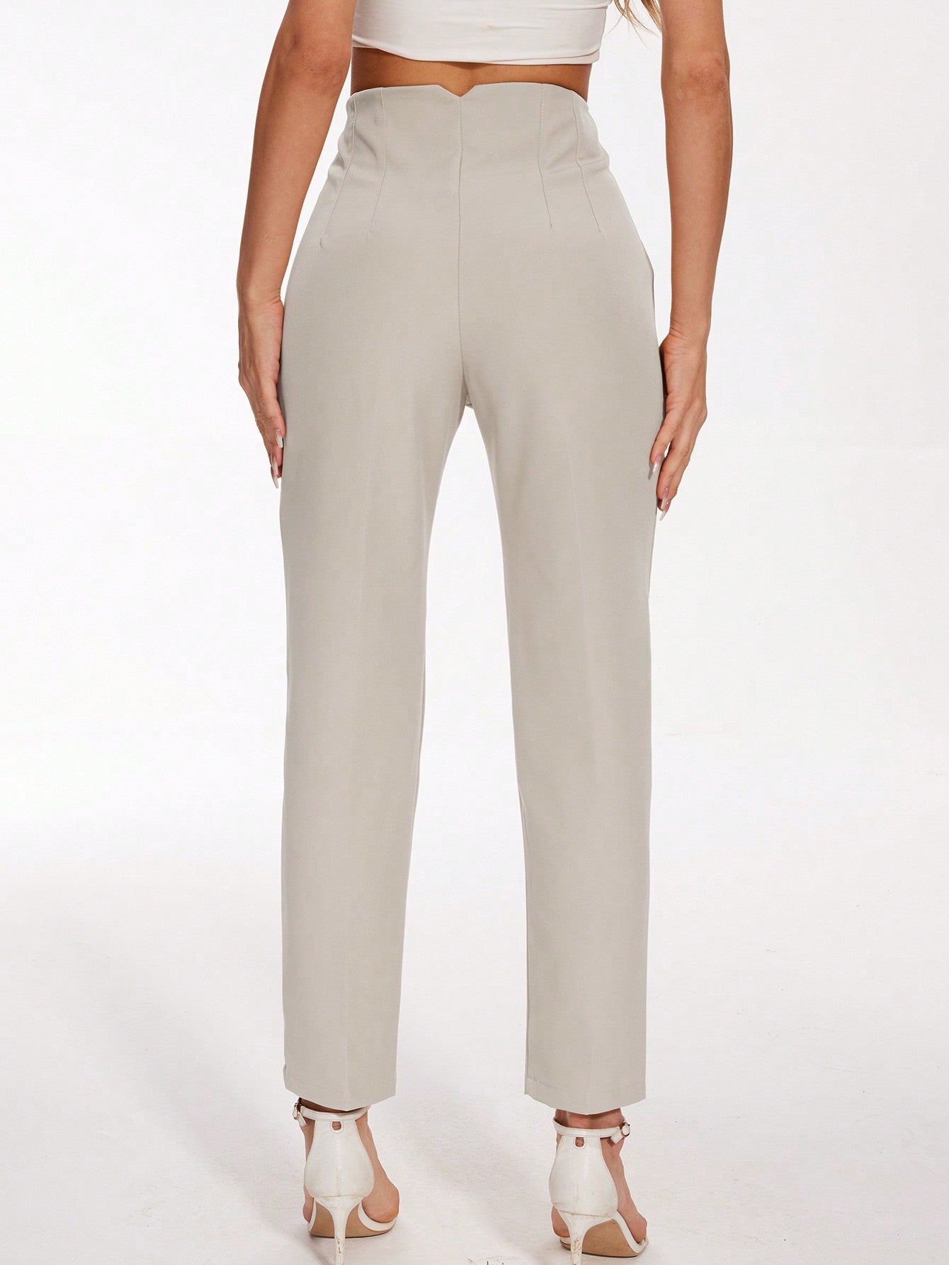 Ladies Stylish Slim-Fit Straight Leg Pants Casual & Formal Wear Trousers-Free Shipping