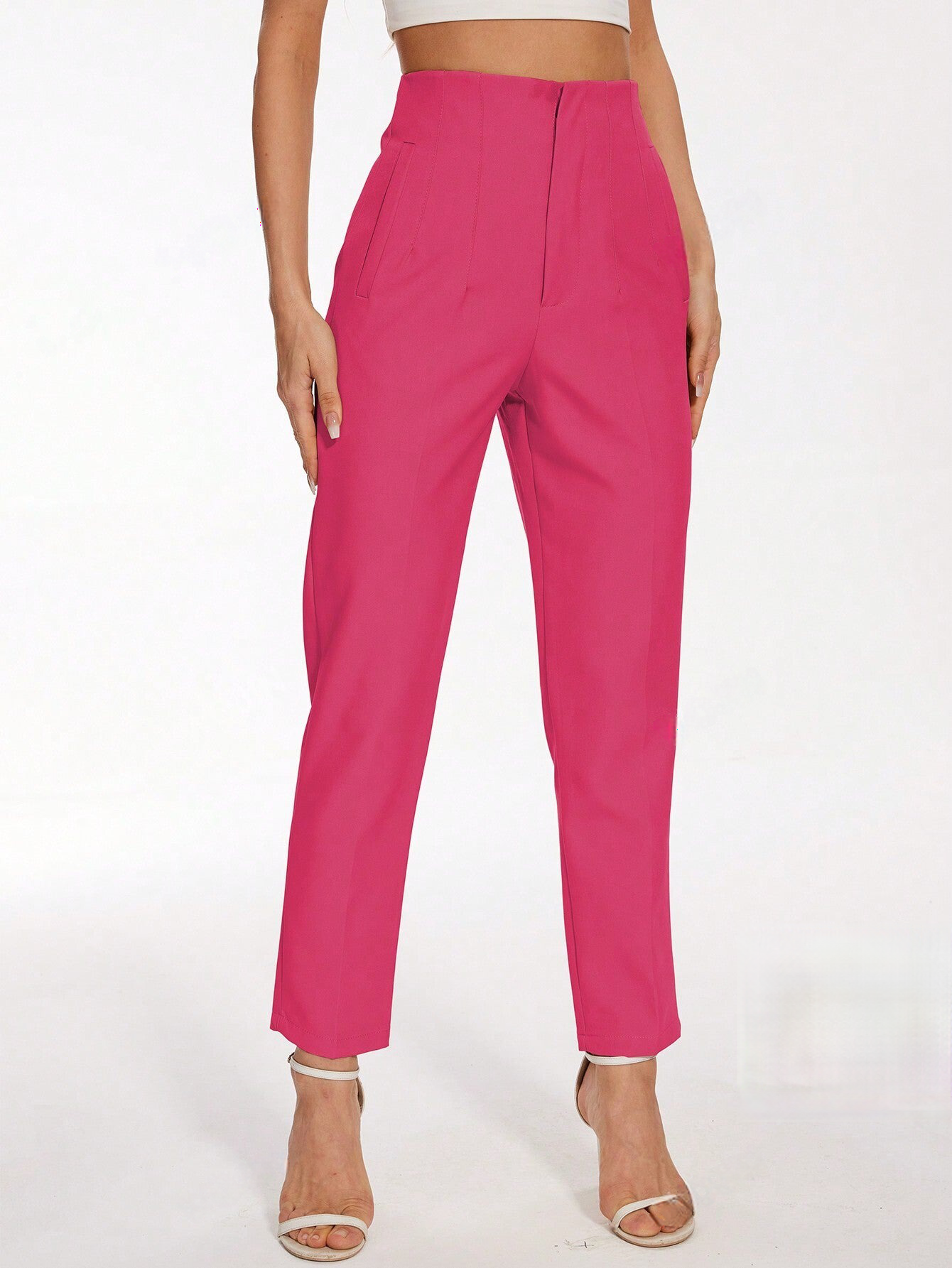 Ladies Stylish Slim-Fit Straight Leg Pants Casual & Formal Wear Trousers-Free Shipping