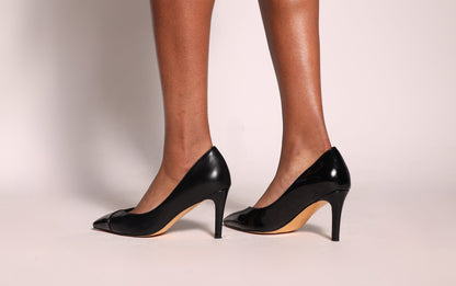 Michelle Pumps Black Extended Sizes- Free Shipping
