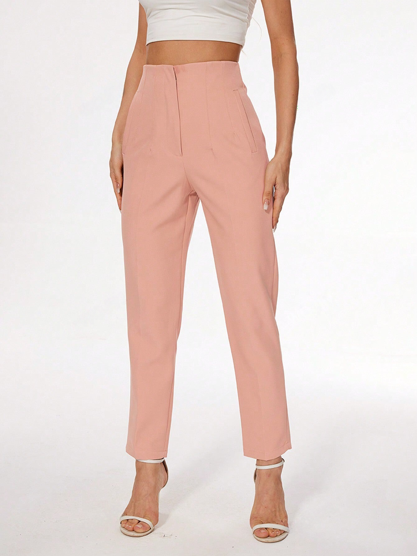 Ladies Stylish Slim-Fit Straight Leg Pants Casual & Formal Wear Trousers-Free Shipping