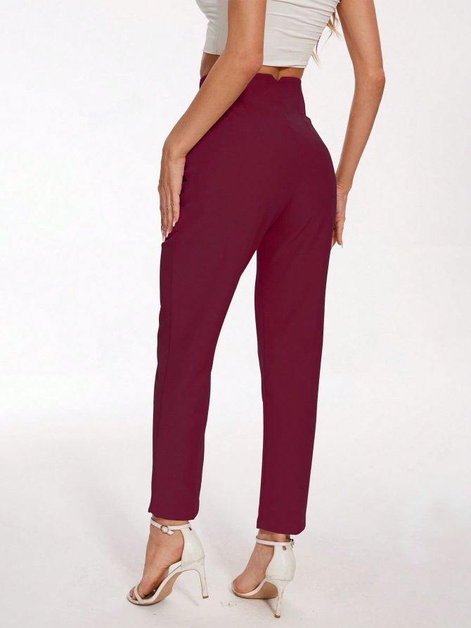 Ladies Stylish Slim-Fit Straight Leg Pants Casual & Formal Wear Trousers-Free Shipping