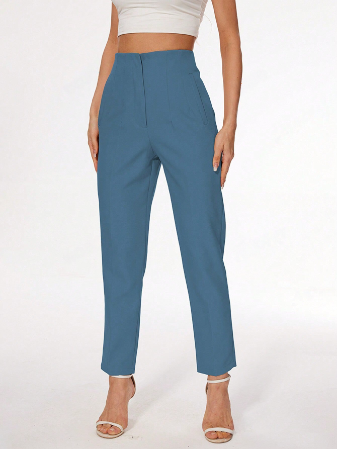 Ladies Stylish Slim-Fit Straight Leg Pants Casual & Formal Wear Trousers-Free Shipping