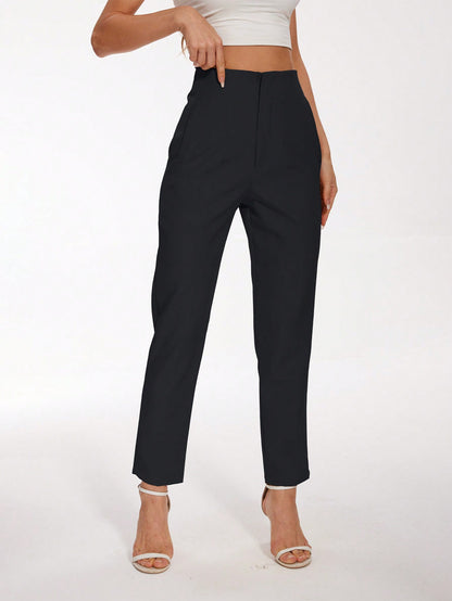 Ladies Stylish Slim-Fit Straight Leg Pants Casual & Formal Wear Trousers-Free Shipping