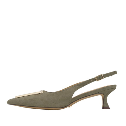 Cecilia Slingback Green Extended Sizes - Free Shipping