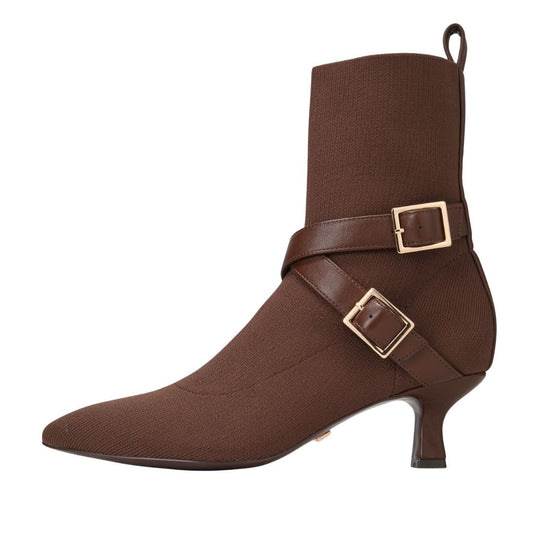 Alma Booties Brown - Free Shipping