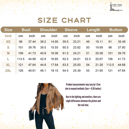 Trendy Brown Women’s Leather Boyfriend Cropped Jacket with Tassels Edgy and Trendy-Free Shipping