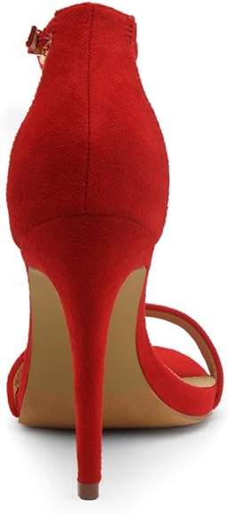 Trendy Adjustable Ankle Strap Open Toe Stiletto Heel Sandals – Free Shipping