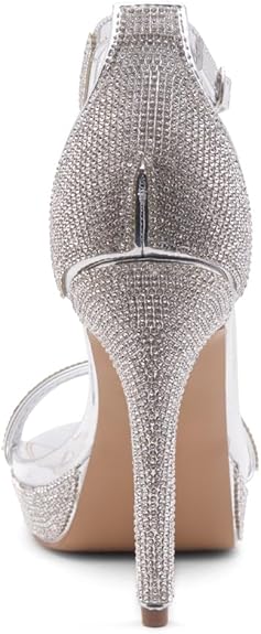 Trendy Adjustable Ankle Strap Open Toe Stiletto Heel Sandals – Free Shipping