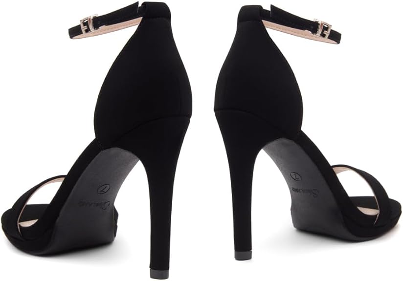 Trendy Adjustable Ankle Strap Open Toe Stiletto Heel Sandals – Free Shipping