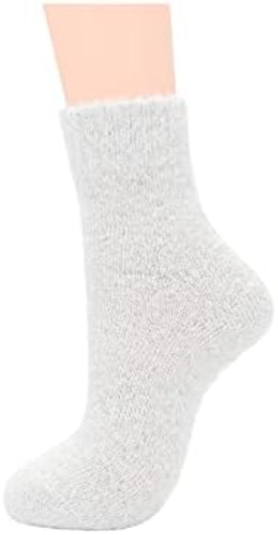 Winter Wool Blend Women's Socks - Cozy Multi Pack Crew Cut Socks