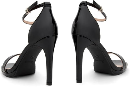 Trendy Adjustable Ankle Strap Open Toe Stiletto Heel Sandals – Free Shipping