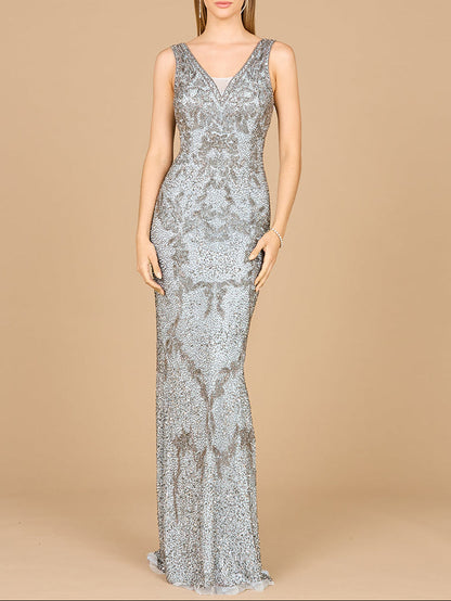 Cowl Back Classy Beaded Dress - Free Shipping