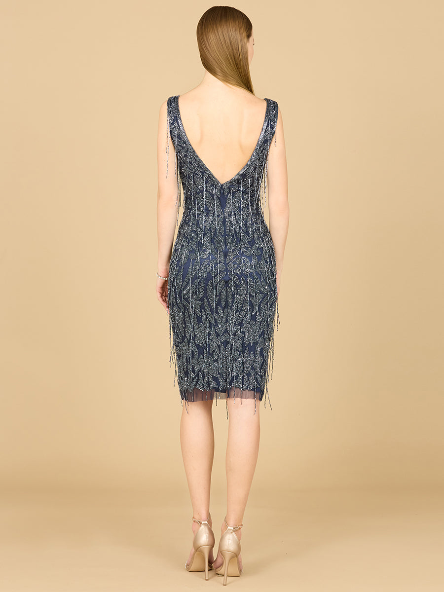 Stylish Fringe Cocktail Dress Sizes 0-14 - Free Shipping