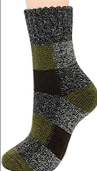 Winter Wool Blend Women's Socks - Cozy Multi Pack Crew Cut Socks