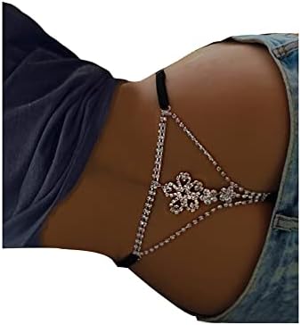 Sexy Adjustable Rhinestone G-String Underpants for Glamorous Flair and Seductive Style