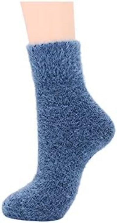 Winter Wool Blend Women's Socks - Cozy Multi Pack Crew Cut Socks