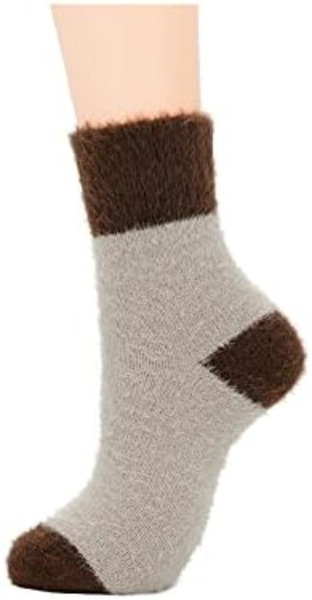 Winter Wool Blend Women's Socks - Cozy Multi Pack Crew Cut Socks