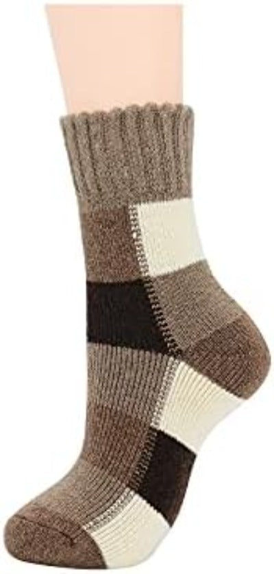 Winter Wool Blend Women's Socks - Cozy Multi Pack Crew Cut Socks