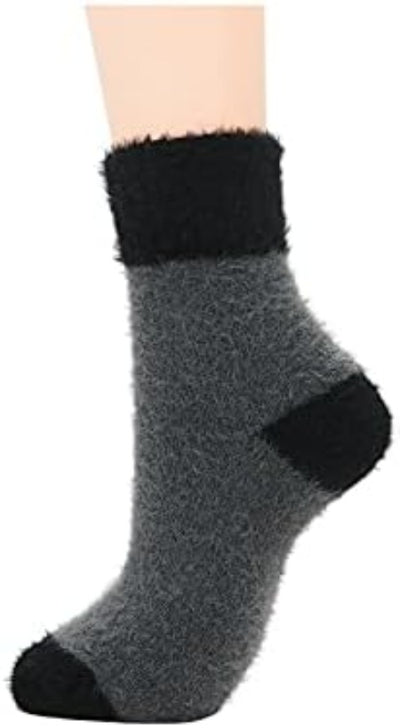 Winter Wool Blend Women's Socks - Cozy Multi Pack Crew Cut Socks