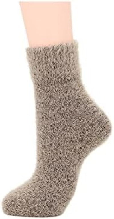 Winter Wool Blend Women's Socks - Cozy Multi Pack Crew Cut Socks