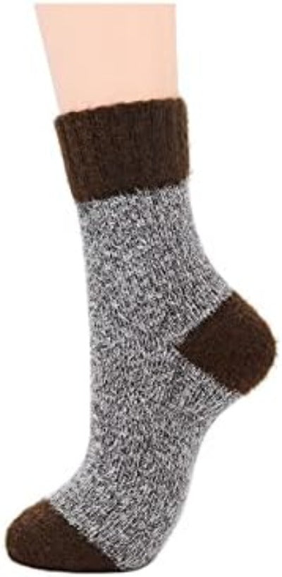 Winter Wool Blend Women's Socks - Cozy Multi Pack Crew Cut Socks